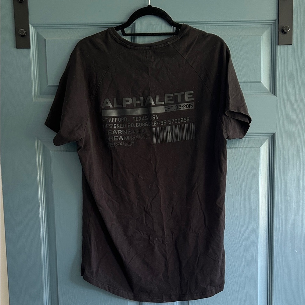 Alphalete black graphic (back) Men's Tee